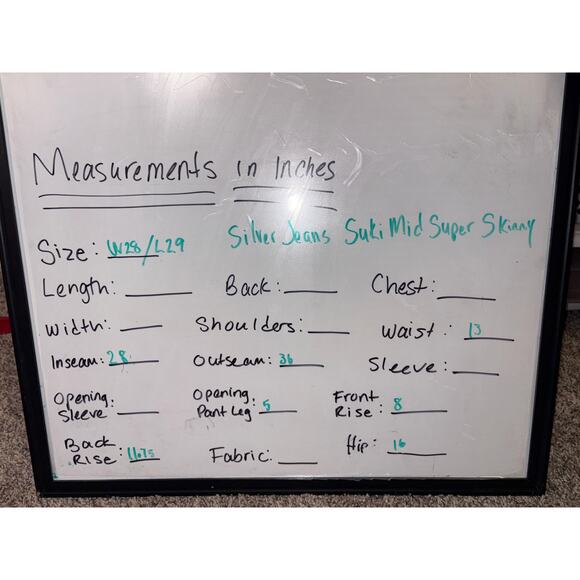 Silver Jeans Dark Wash Suki Mid-Rise Super Skinny women’s W28/L29 - Picture 8 of 8